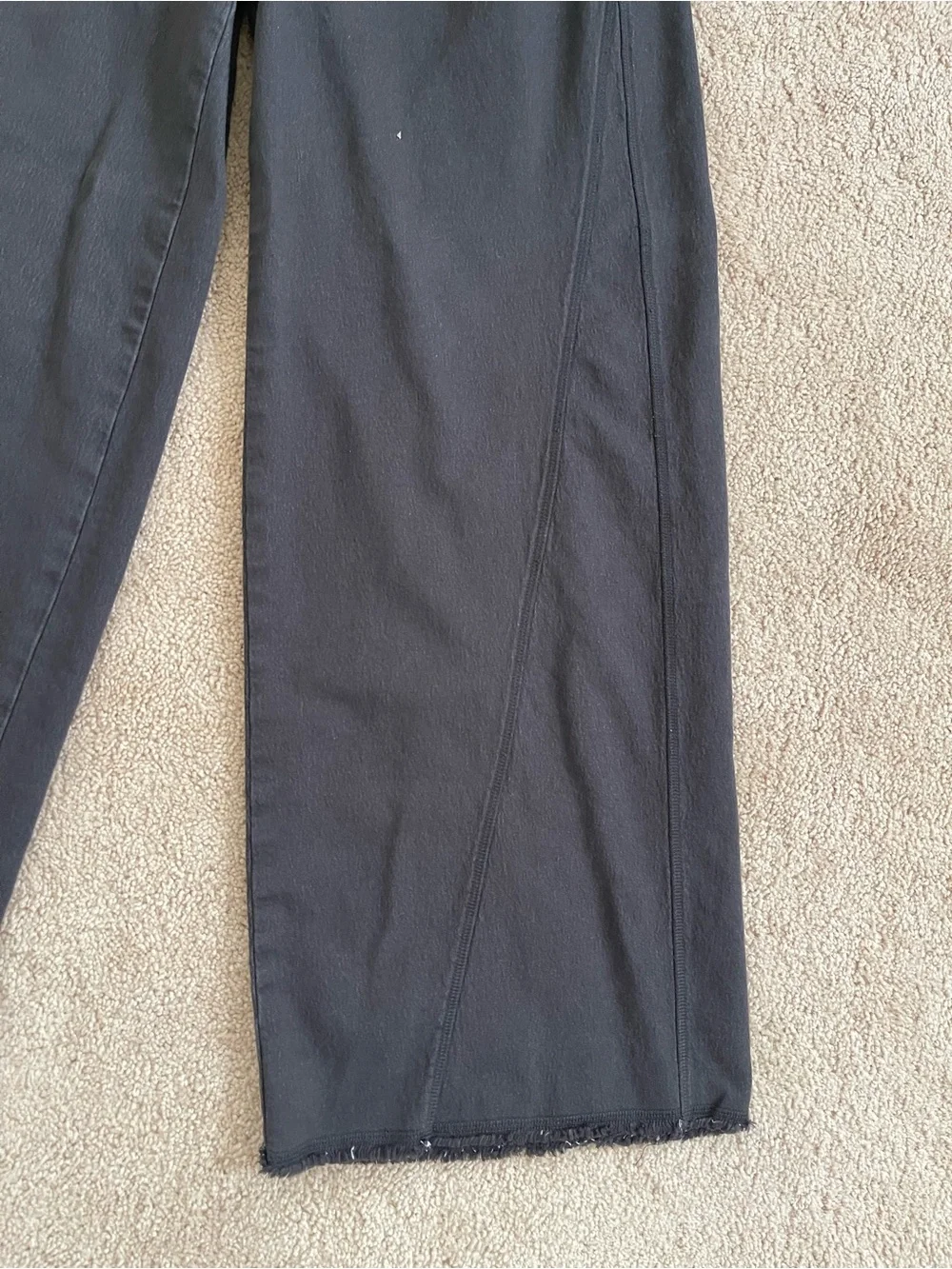 Aerie soft landing trousers in smoked grey, size small LONG length